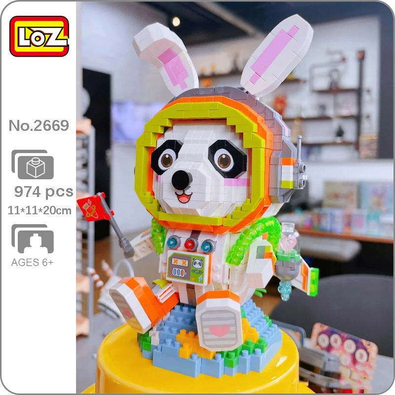 LOZ 8118 Space Panda Astronaut Rabbit Spaceman
