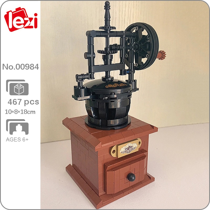 Lezi 00984 Retro Classic Hand Operated Coffee Maker Drink