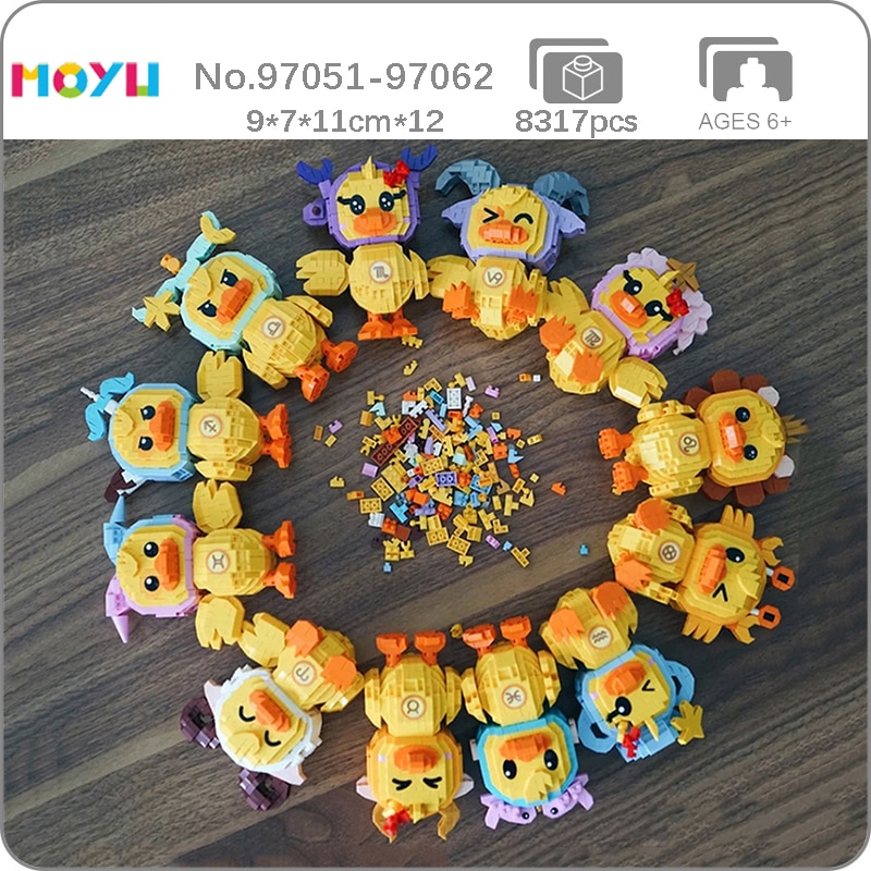 Moyu 97051-97062 Zodiac Duck Aries Taurus Gemini Cancer Leo Virgo Libra Pisces Animal Pet