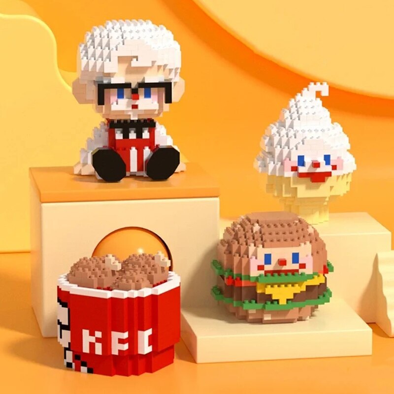 PN 6031 Food World Hamburger Ice Cream Fried Chicken Grandpa Doll