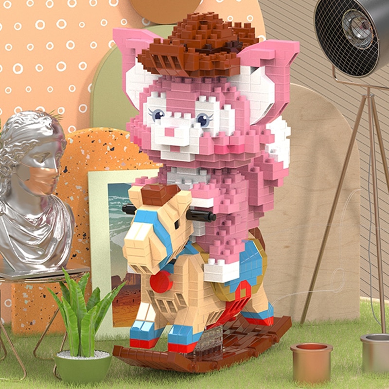 GEJIA 6057 Cowboy Fox Rocking Horse