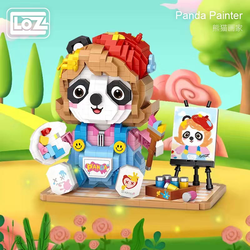 LOZ 8119.2 Trendy Play: Panda Painter Miniature LOZ 8119.2 Trendy Play: Panda Painter Miniature