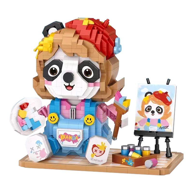 LOZ 8119.2 Trendy Play: Panda Painter Miniature LOZ 8119.2 Trendy Play: Panda Painter Miniature