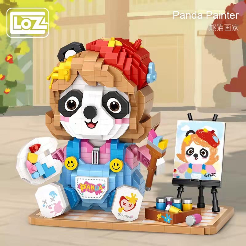 LOZ 8119.2 Trendy Play: Panda Painter Miniature LOZ 8119.2 Trendy Play: Panda Painter Miniature