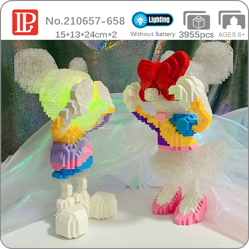 LP 210657 Disney Mickey Mouse Girl Doll With LED Light