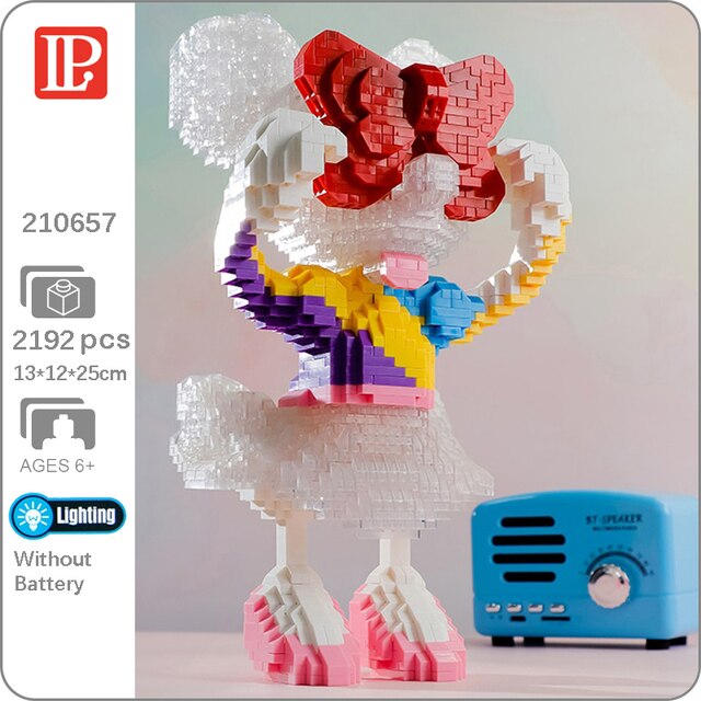 LP 210657 Disney Mickey Mouse Girl Doll With LED Light