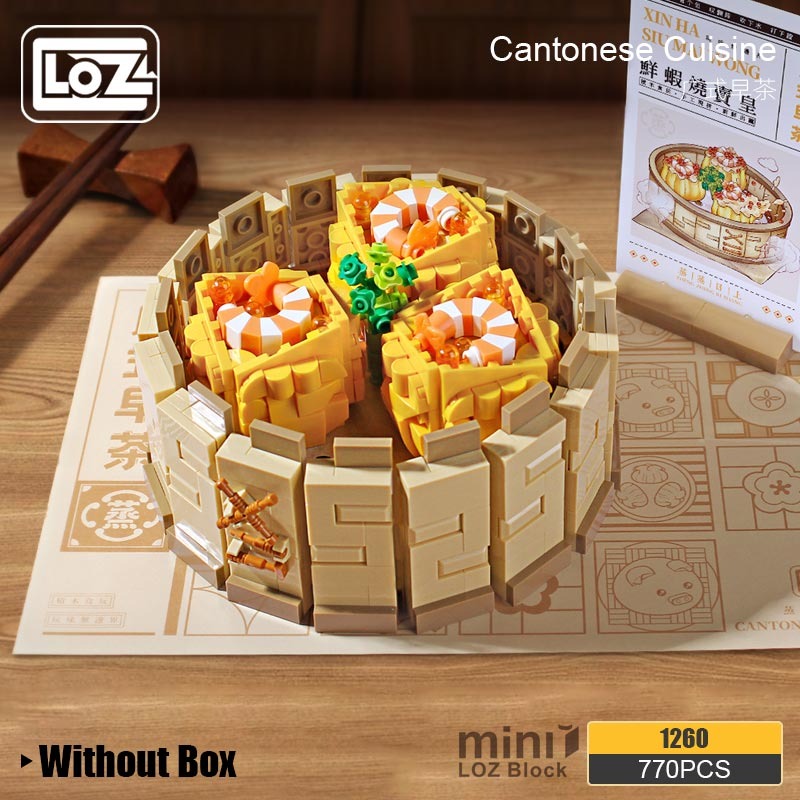 LOZ 1260 Cantonese Cuisine Braised Shrimps With Seafood