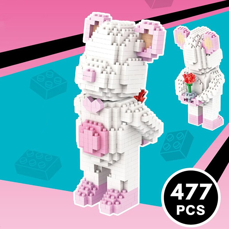 HXZ 3501-3504 Bear Love Heart Wedding Flower Bouquet