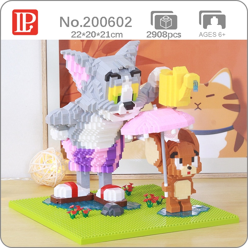 LP 200602 Tom and Jerry Cat Mouse Water Umbrella Flower