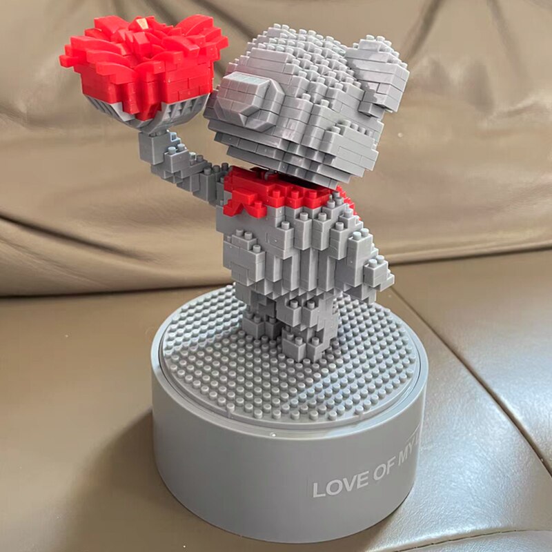 GEJIA 6053 Love Rose Flower Bear Cloak