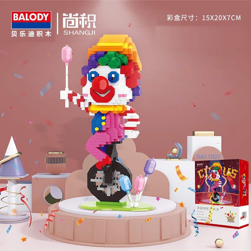 Balody 18436 Acrobatic Troupe Clown Cycling