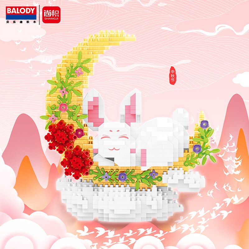 Balody 18438 Mid-Autumn Festival Moon Rabbit Cake