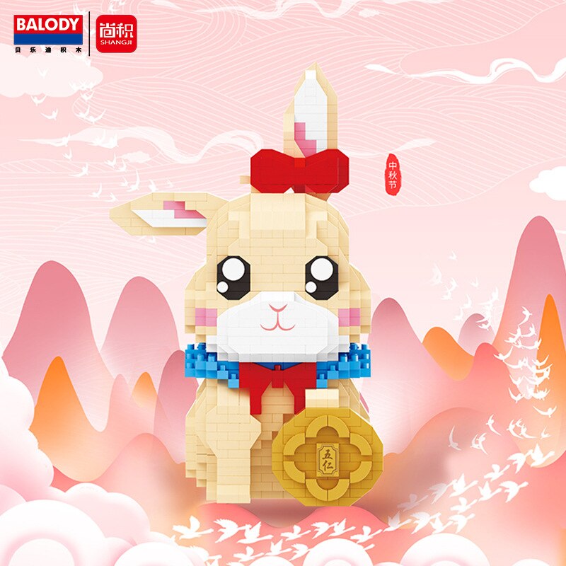 Balody 18438 Mid-Autumn Festival Moon Rabbit Cake