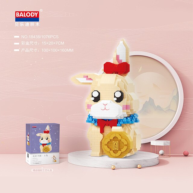 Balody 18438 Mid-Autumn Festival Moon Rabbit Cake