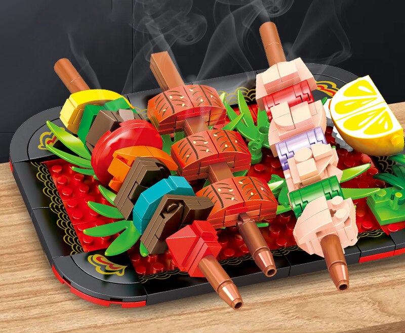 Sembo 601406 Japanese Food: 4 Types of Tempura