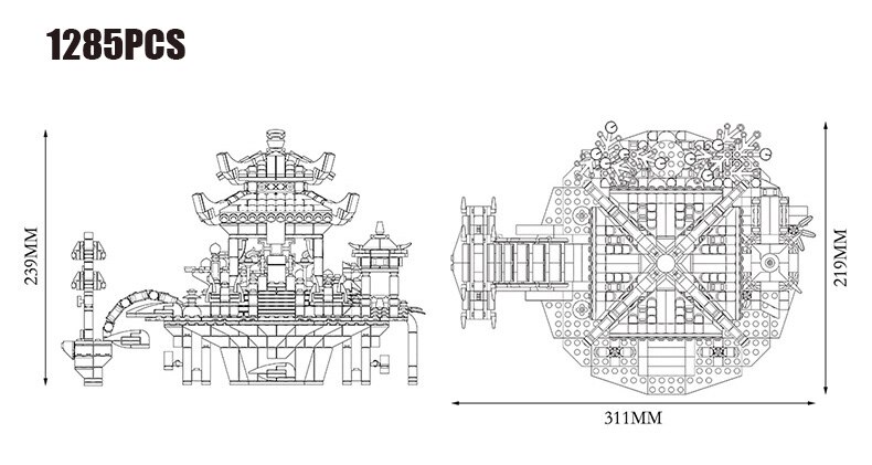 Happy Build YC-32004 Lingxiao Palace Happy Build YC-32004 Lingxiao Palace