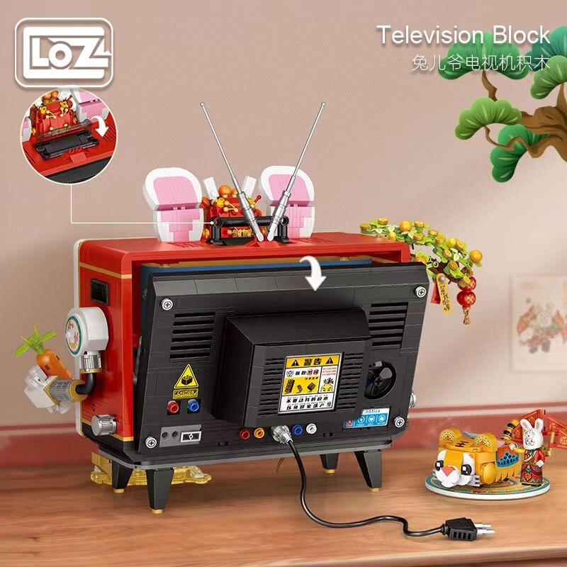 LOZ 1073 Rabbit Master TV New Year Spring Festival National Tide