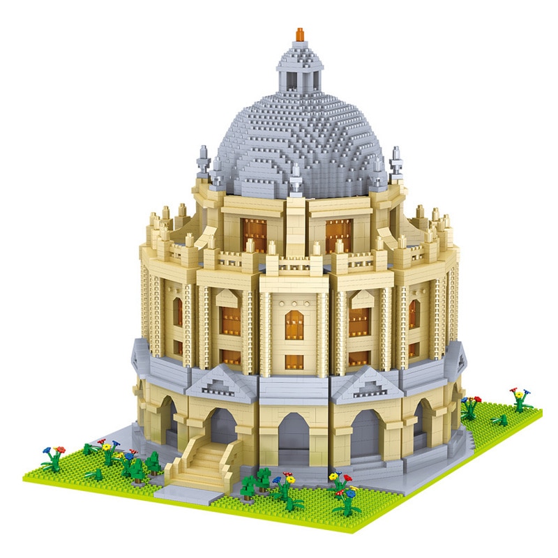 World Architecture Mini Building Blocks Oxford University School 3D City Model DIY Diamond Blocks Bricks Toy for Children Gifts