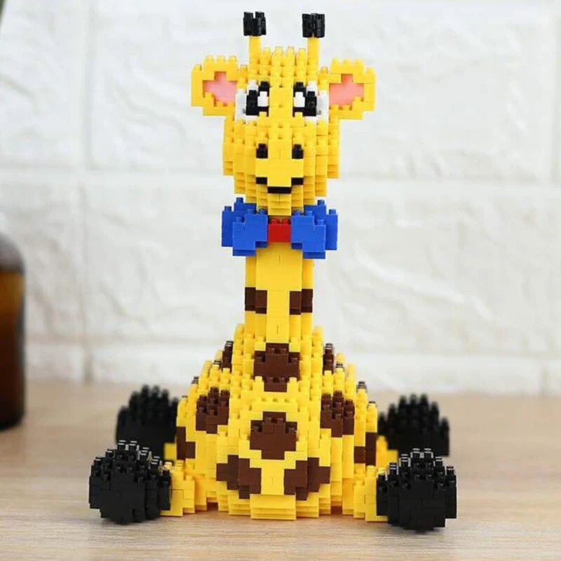 Balody 16083 Yellow Wild Giraffe Zoo Sit Bow Pet