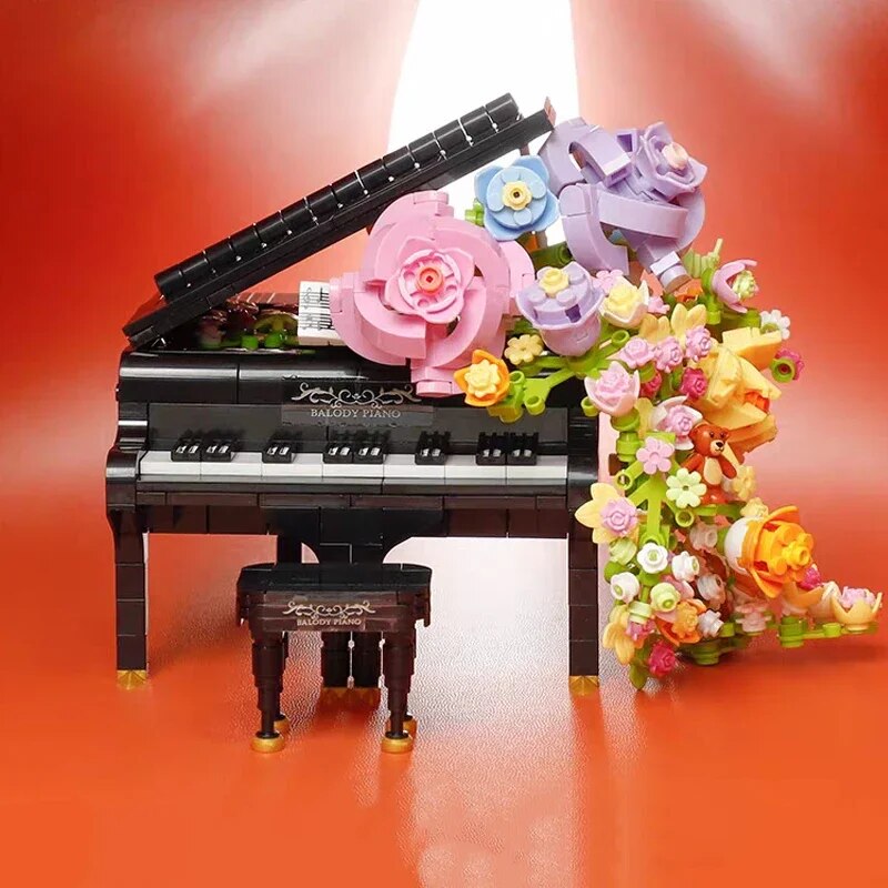 Balody 21194 Eternal Flower Music Piano Plant Musical Instrument Chair