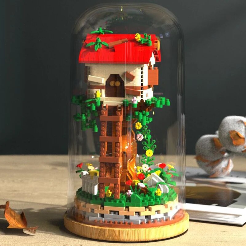 Gejia 6067 Romance Tree House Forest Garden LED Light Gejia 6067 Romance Tree House Forest Garden LED Light