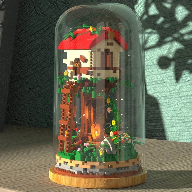 Gejia 6067 Romance Tree House Forest Garden LED Light Gejia 6067 Romance Tree House Forest Garden LED Light