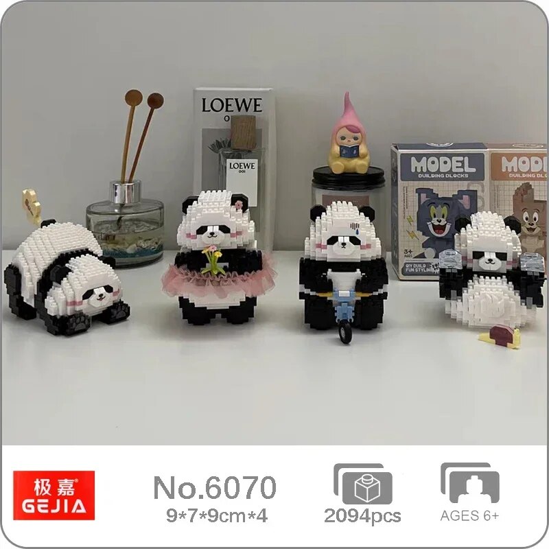 Gejia 6070 Zoo Panda Snail Bike Fart Flower Pet