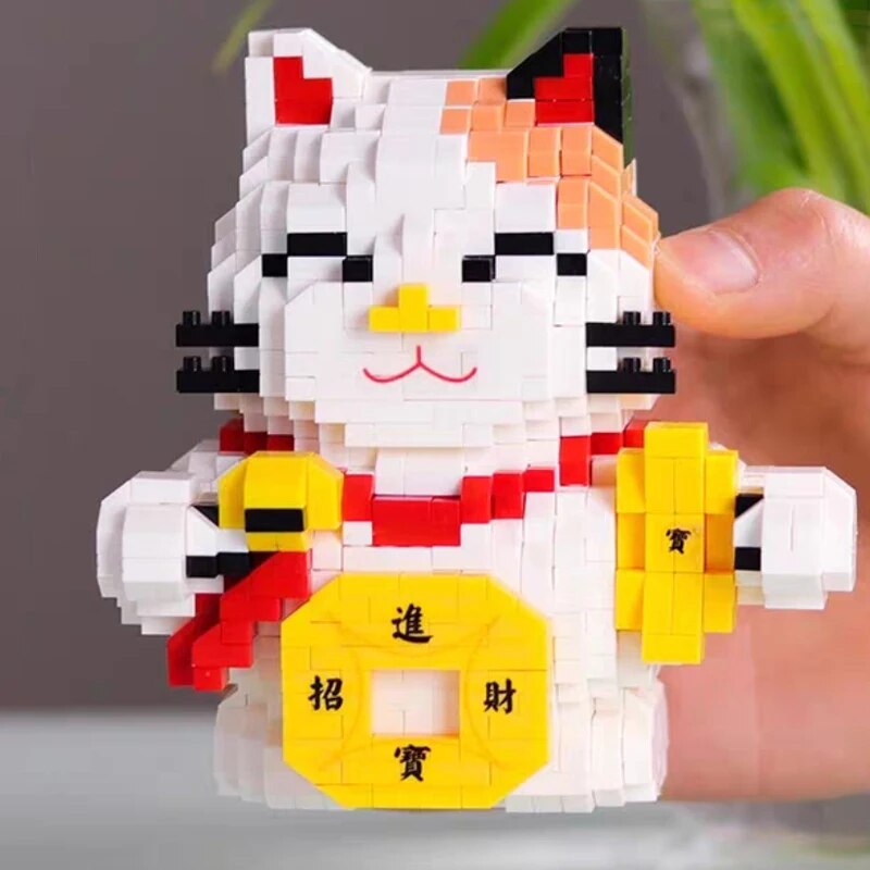 HC 5021 Lucky Cat Money Fortune Copper Cash Bell