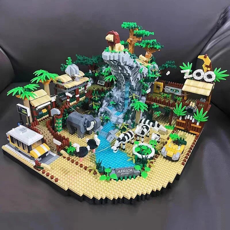 LHCX 823 Africa Park Desert Zoo Lion Elephant Zebra