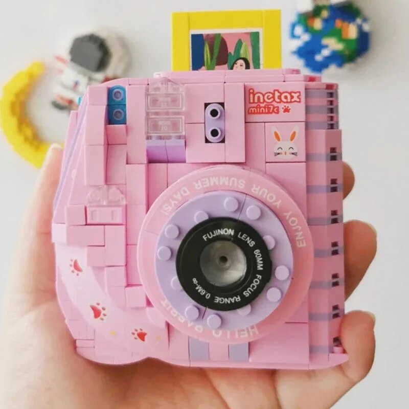Lezi 00908 Digital Instant Polaroid Camera Pink Rabbit Photo Machine Lezi 00908 Digital Instant Polaroid Camera Pink Rabbit Photo Machine