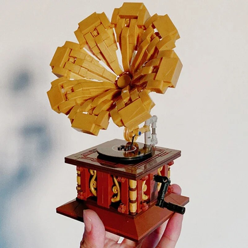 Lezi 00937 Retro Classic Phonograph Gramophone Music Player Jukebox Machine