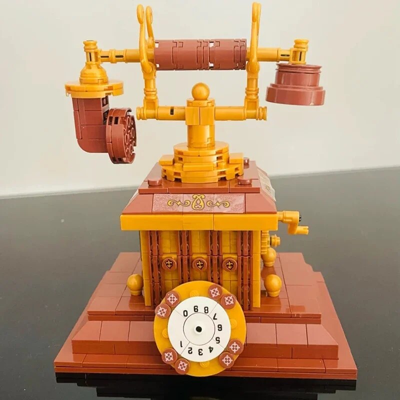 Lezi 00939 Retro Classic Household Table Rotary Telephone Phone Machine