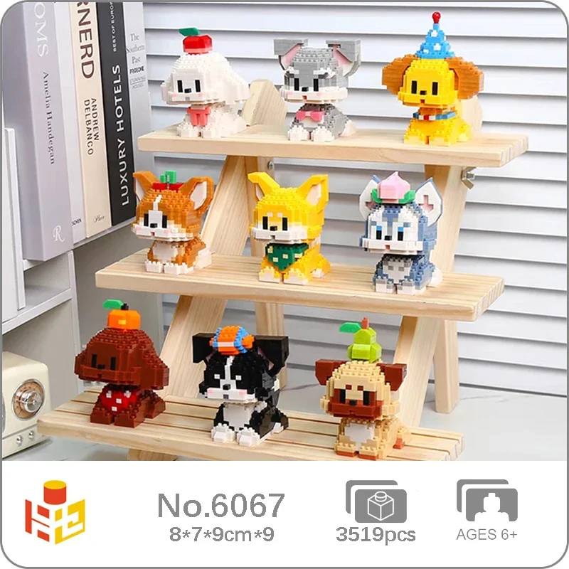 PN 6067 Pug Teddy Shiba Inu Poodle Schnauzer Husky Welsh Corgi Dog