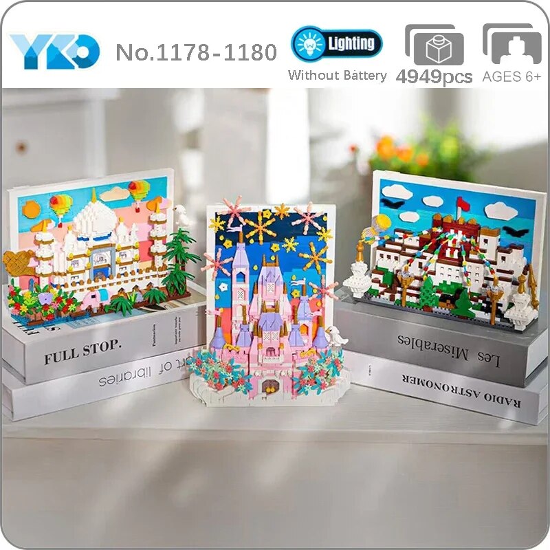 YKO 1178-1180 Castle Taj Mahal Potala Palace Photo Frame