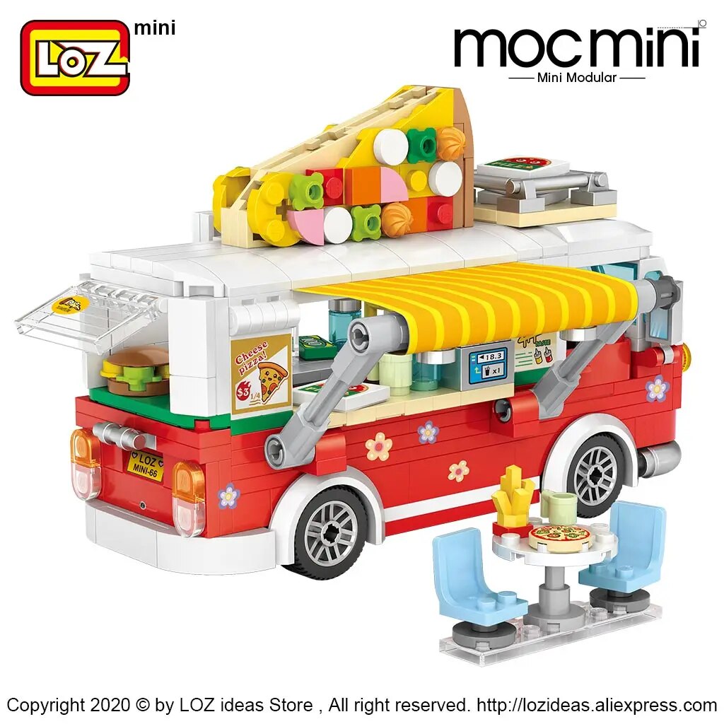 LOZ 1739-1740 Pizza Cart Coffee Cart