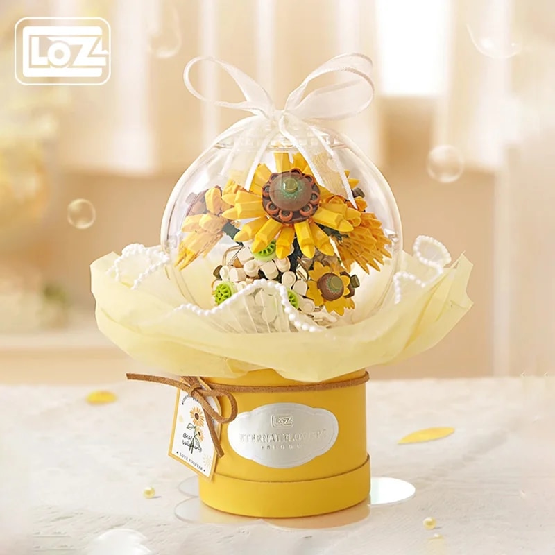 Loz 1297-1300 Flower Rose Sunflower Bouquet