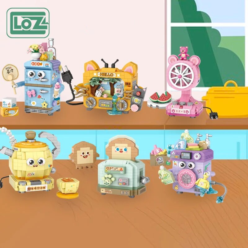 Loz 8821-8826 Cute Home Appliance